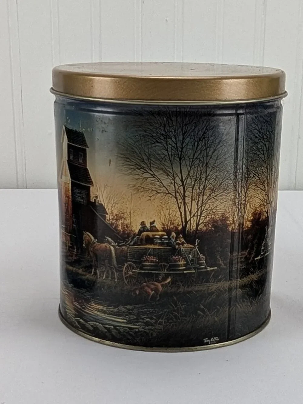Vintage Terry Redlin Metal Tins Lot of 3 Sea to Shining Sea Autumn Evening Farm
